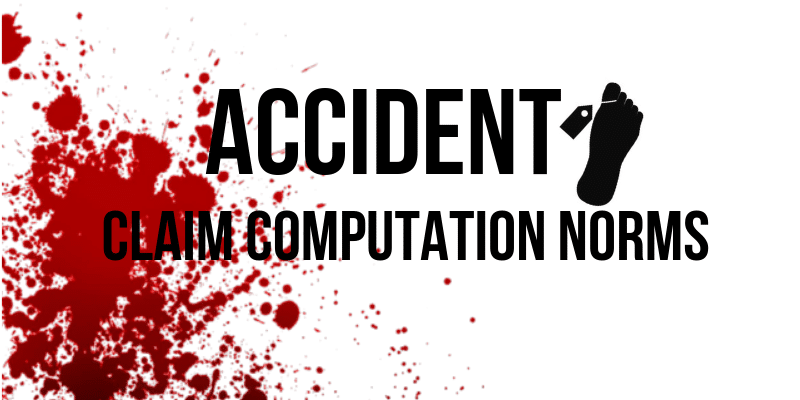 Accident Insurance claim computation by supreme court
