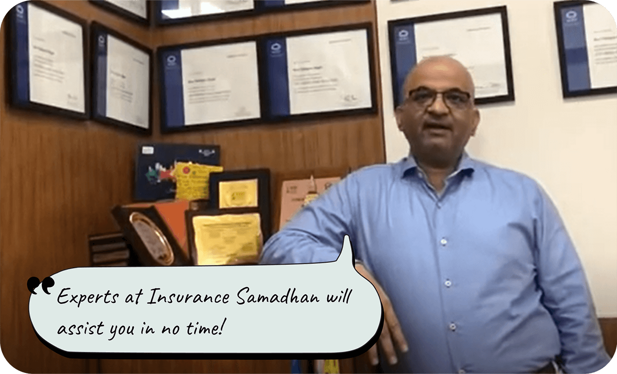 Insurance Samadhan agent testimonial